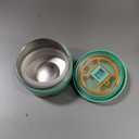 12oz Insulated Vacuum Food Jar with Buckle Lid Wide Mouth Soup Thermo for Hot Food Kids Leakproof Stainless Steel Lunch Container (Gradient Green, 12OZ)