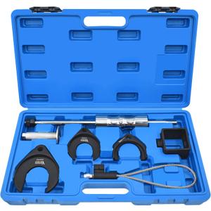 10 Piece Inner CV Axle Removal Tool, Heavy Duty Slide Hammer Puller Set, 63mm 48mm CV Joint Fork, Outer CV Joint Adapter and Steel Cable Adapter, Front Wheel Drive Axle Half Shaft Removal Tool Kit