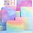 BWLOIES Girls Wrapping Paper Birthday Gift Wrap Set,Birthday Gift Wrapping Paper Sheets for Fairy Girl Women Female Girly Gift Wrapper paper for Present,6 sheets