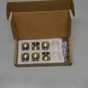 khtumeware 6 Pack Cabinet Knobs - 1 inch Vintage Brushed Antique Brass Drawer Knobs and Pulls for Kitchen and Dresser Drawers