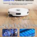 Robot Vacuum and Mop 20,000Pa Robot Vacuum Cleaner,120Day Self Emptying Vacuum Robot,Lidar Navigation,5G/2.4GWiFi APP Aspirateur Robot,Self-Charging Robot Vacuums for Pet,Floor,Carpet R11White