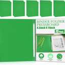 Zhanmai 15 Packs 8.5'' x 11'' Pressboard Report Covers, Metal Prong Fastener with Compressor, Letter Size, 3'' Capacity, Presentation Report Folder to Neatly Bind Reports, Proposals, Documents (Green)