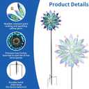 Wind Spinner for Yard and Garden Windmill Outdoor Metal Kinetic Wind Sculpture Dual Direction 360 Degrees Swivel for Yard Patio Lawn Decoration,61 Inch