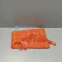 YZJZEDS Hemstitched Farmhouse Fall Table Runner, Orange 13x108 Inch, Cotton Linen Table Runners 108 Inches Long, Embroidered Striped Burnt Orange Boho Table Runner Fall Decoration for Home