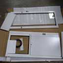 Large Dog Door for Sliding Glass Door - Right Open Amount from Inside - Overall Size: 81 3/4 Inch x 16 1/8 inch, Flap Size: 11.5"(W) x 16.5"(H)