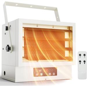 EUHOMY Electric Garage Heater 7500 Watt, 240V Hardwired Ceiling Workshop heater with Full-Function Remote & 9-Hour Timer, ETL Compliant Wall Heater Suitable for Garage, Workshop, Warehouse
