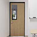 RYB HOME Classroom Door Window Cover, Blackout Shades for Classroom Windows and Doors Cover Lockdown Shades, Room Darkening Design Blocks Views, W 8 x L 36, 1 Panel, Grey