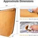 22" BBQ Blanket for Resting Meat, Waxed Canvas Insulated Smoker Bag, Meat Blanket for Juicy Brisket, Pork Shoulders, Turkey, Grilling Gifts for Men Dad