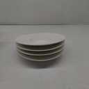 Ceramics Rimmed Soup Bowls 8.8 oz, White 11.6 inch Exquisite small soup plate Set of 4, Pasta plates With Rim is the best choice for hotels, kitchens, fine restaurants and gourmets