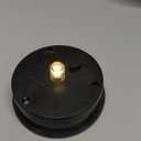 EXCMARK 2 Pack Outdoor Solar Hanging Lantern Lights Metal LED Decorative Lamp for Garden Patio Courtyard Lawn and Table with Hollowed-Out Design (Black)