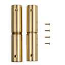 FRF FLAG 2PCS Brass Flagpole Screw Joint for Wood Poles, Screw Joint for 1-1/4 Inch Diameter Oak Poles