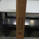 Ivilon Drapery Window Curtain Rod - End Cap Style Design 1" Pole. 48" to 86" Color Black