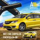 Extra Durable Window Deflectors in-Channel Window Visors Rain Guards Fit for Chrysler Pacifica 2017-2026, Sun Visors, Wind Vent for Shades, Exterior Car Accessories - 4 pcs. AG0929