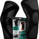 POWERLIX Knee Compression Sleeve (Pair) for Sports - XL