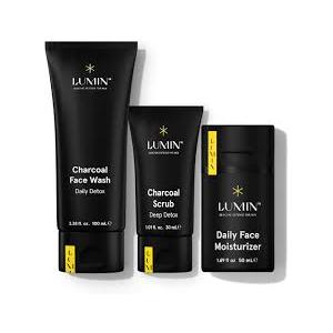 LUMIN Skin Care KIT includes Daily Face/wrinkle Defense /Charcoal Face Wash