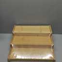 Expandable Bamboo Can Rack Organizer for Pantry, 3-Tier Adjustable Can Storage Holder, Soda Organizer Holds Up to 24 Cans, Canned goods Storage Display for Pantry, Cabinet, Countertop