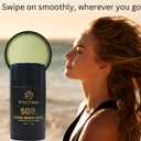 Ivoryloom Sunscreen Stick SPF 50 | Broad Spectrum UVA/UVB Protection | Zinc Oxide | Camellia, Wormwood, Beeswax, Vitamins A, C & E | Perfect For DRY SKIN | Organic | Water Resistant |1.41 OZ