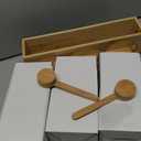 3 x 54 oz Glass Coffee Bean Storage Container with Shelf 3PCS Glass Containers with Airtight Locking Clamp Lid Spoons Coffee Canister Set Jars for Kitchen Food Storage Tea Sugar Wood