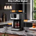 AIRMSEN 14-Cup Programmable Drip Coffee Maker 1000W Fast Brewing Coffee Machine with Timer, Delay Start & 2H Keep-Warm, 73oz Tank, Touchscreen & Glass Carafe Perfect for Home & Office Use