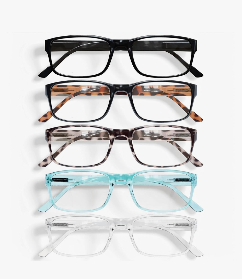 Gaoye Professional Reading Glasses for All Day - Computer Readers with Blue Light Protection - Value Pack