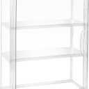 Acrylic Display Case for Figures, 3 Tier Clear Wall-Mounted Storage Organizer, Display Box with Magnetic Door, Dustproof Showcase Cabinet for Doll Action Figure Collectibles