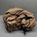 ULTCOVER Rectangular Patio Heavy Duty Table Cover - 600D Tough Canvas Waterproof Outdoor Dining Table and Chairs General Purpose Furniture Cover Size 88L x 62W x 28H inch (Brown)