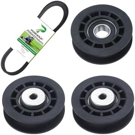 POSEAGLE 2 Pack 587973001 Idler Pulley with 587969201 Idler Pulley 580364609 Belt Replaces 581904001 580364301 for LC221A L221A L321AH HU675AWD HU700AWD HU725AWDE HU775AWD HU800AWDH Mowers
