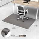 Blvornl Office Chair Mat for Hardwood Floor, 47.2" x 60" Desk Chair Mat for Hard Wood and Tile Floor, Large Anti-Slip Hard Floor Protector Rolling Chair Mat, PVC Mat Desk Rug for Office, Dark Grey