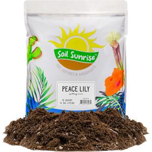 Peace Lily Potting Soil Mix (12 Quarts), for Planting, Growing, or Repotting Peace Lily Plants