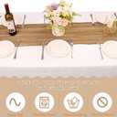 10 Pack Nude Cheesecloth Table Runner 10FT Boho Gauze Fabric Table Runner Vintage Rustic Sheer Runners for Wedding Party Bridal Baby Shower Long Table Decorations