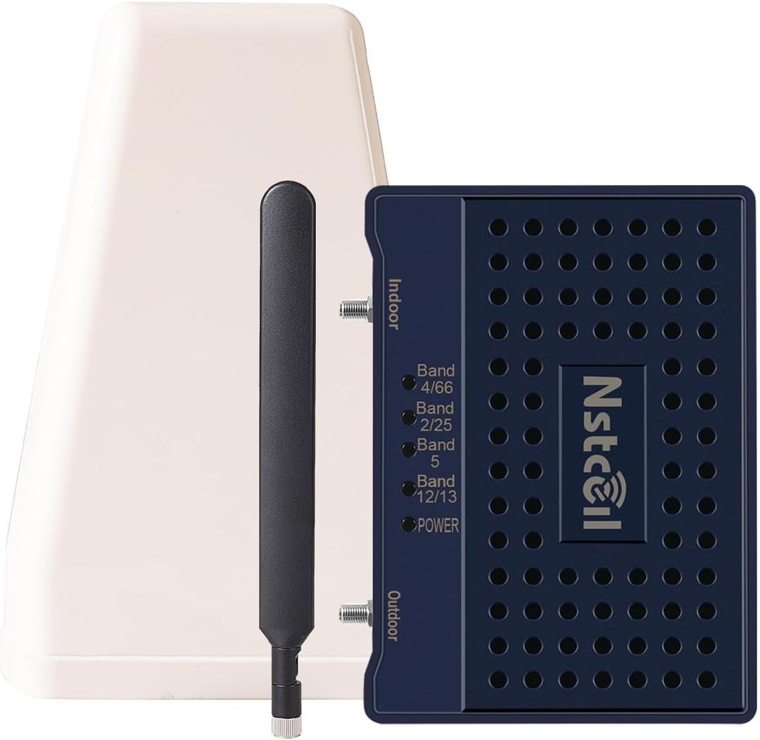 Cell Phone Signal Booster Up to2500 sq ft Band 66/25/2/4/5/12/13/17 Cell Phone Signal Booster for Home Office All U.S. Carriers FCC Approved