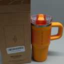 STANLEY Quencher ProTour Flip Straw Tumbler with Leakproof Lid 14 oz | Built-In Straw and Handle | Cup Holder Compatible for Travel | Insulated Stainless Steel Cup | BPA-Free | Goldenrod Fade