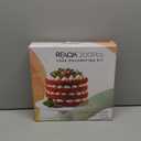 RFAQK 200PCs Cake Decorating Kit with Cake Turntable & Leveler, Baking Supplies Gift Includes 110+1 Piping Bags,55 Icing Tips,2 Frosting Spatulas, Adjustable Scraper, Video Tutorial, Booklet & more (White, Pink)