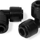 30 Pack Quick Connect 1/4" Drip Irrigation Elbow Coupling Connector, Universal 90 Degree Elbow Fitting for 1/4 Inch Irrigation Tubing, Leak Free Fittings for Sprinkler or Drip Irrigation System