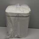 rejomiik Small Bathroom Trash Can with Lid Slim Soft Close Garbage Can Step Wastebasket Container Trash Bin for Office Bedroom Kitchen Living Room (2.6 Gallon Cream)