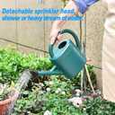 Watering Can 1 Gallon for Indoor Plants, Garden, Outdoor Plant House Flower, Gallon Large Long Spout with Sprinkler Head (Blue)