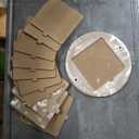 Bat System for Potter’s Wheel ，Bat Adapter with Removable Inserts 12” Round Outer Bat with Set of 7” Square Inner Bats with Bats Pin and Pottery Tools Kit Tools for Potters and Clay Artists, 10 PCS