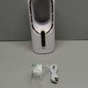 Desk Fan Bladeless, 11.8 Inch Office Fan Small, Quiet, 3 Speed Adjustment, Touch Control, Easy to Clean, Desk Fans Small Quiet, Ideal for Office, Living Room, Bedroom (White/Gold)