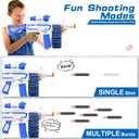 Electric Automatic Toy, JakMean Toy Blaster with 30 Dart Clips and 100 Foam Darts, Outdoor Shooting Games Toys for 6-12 Year Old Boys & Girls Adults, Gifts for Birthday Xmas, Blue