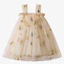 NNJXD Baby Girl Tulle Dress Casual Flower Embroidery Toddler Dresses Size 2-3T