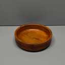 EDHAS Mango Wood Decorative Round Carved Bowl for Decoration, Centerpiece Bowl for Table (10" x 10" x 2.5")