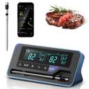 2025 AI Wireless Meat Thermometer, Smart Bluetooth Meat Thermometer Digital, 0.5F High Accuracy, Grill Temperature Probe for BBQ, Grilling, Smoker, Oven, Cooking, Air Fryer, 1 Probe