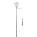 MECCANIXITY PT100 1/2" NPT RTD Thermocouple Stainless Steel Temperature Sensor Probe Terminal Head -50 to 420C, 8x400mm