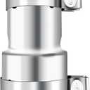 Stainless Steel 2.5 to 3 Inch Exhaust Adapter, 2.5" ID to 3" ID Exhaust Reducer Connector Pipe with Clamp (2.5" - 3")