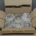 12.85 oz Highball Glasses, 6pc Water Glasses Drinking Set Thick Heavy Base, Glassware for Mojito, Juice, Milk, Mixed Drink|Dishwasher Safe