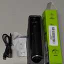 Nose Hair Trimmer for Men and Women, USB Rechargeable Electric Facial and Ear Hair Remover with LED Display, Dual-Edge Blades for Smooth, Painless Eyebrow Grooming (Black)