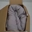 Maple&Stone Queen Comforter Set - 7 Pieces Pintuck Bed in A Bag Queen Pleat Pinch - Comforters Queen Size - Comforter Set with Flat Sheet, Fitted Sheet and Pillowcases & Shams, Grey