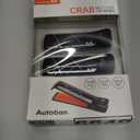 Alliving Car Safety Seat Adjust Belt Crab Peg Clip-on Type Stopper Clamps 1Pair 2Pcs for Car Motors Truck Bus Vehicle (Black)