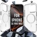 Roxx Clear Case | Like The Original, Just Better | Yellowing-Resistant | for iPhone 16 Pro Max | Hardcase | Screen Protection | Camera Protection | Compatible with MagSafe Accessories