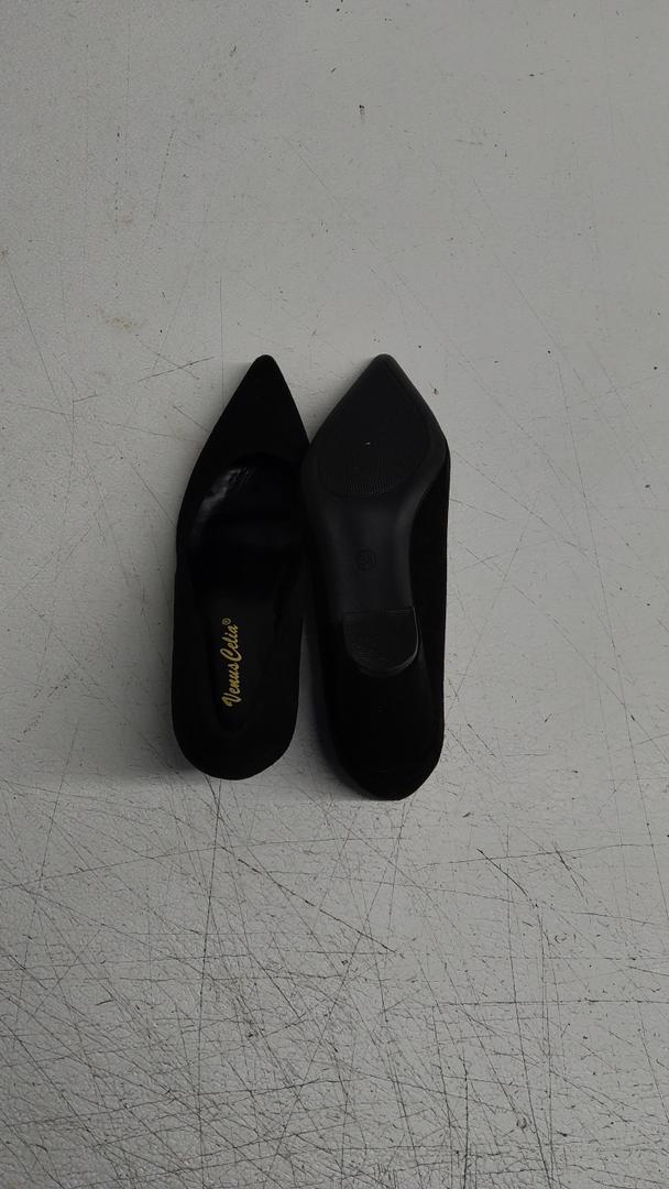 DREAM PAIRS Women’s High Chunky Closed Toe Block Heels Pointed Toe Wedding Party Elegant Slip On Pumps Shoes Size 35